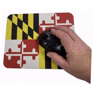 Maryland Flag Mouse Pad With Non-Slip Base - NEW Fast Ship